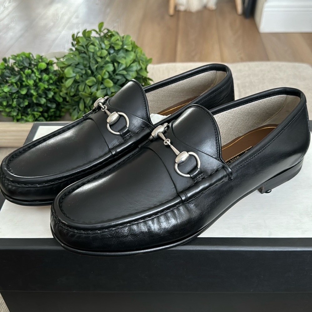 GUCCI men’s black dress shoe